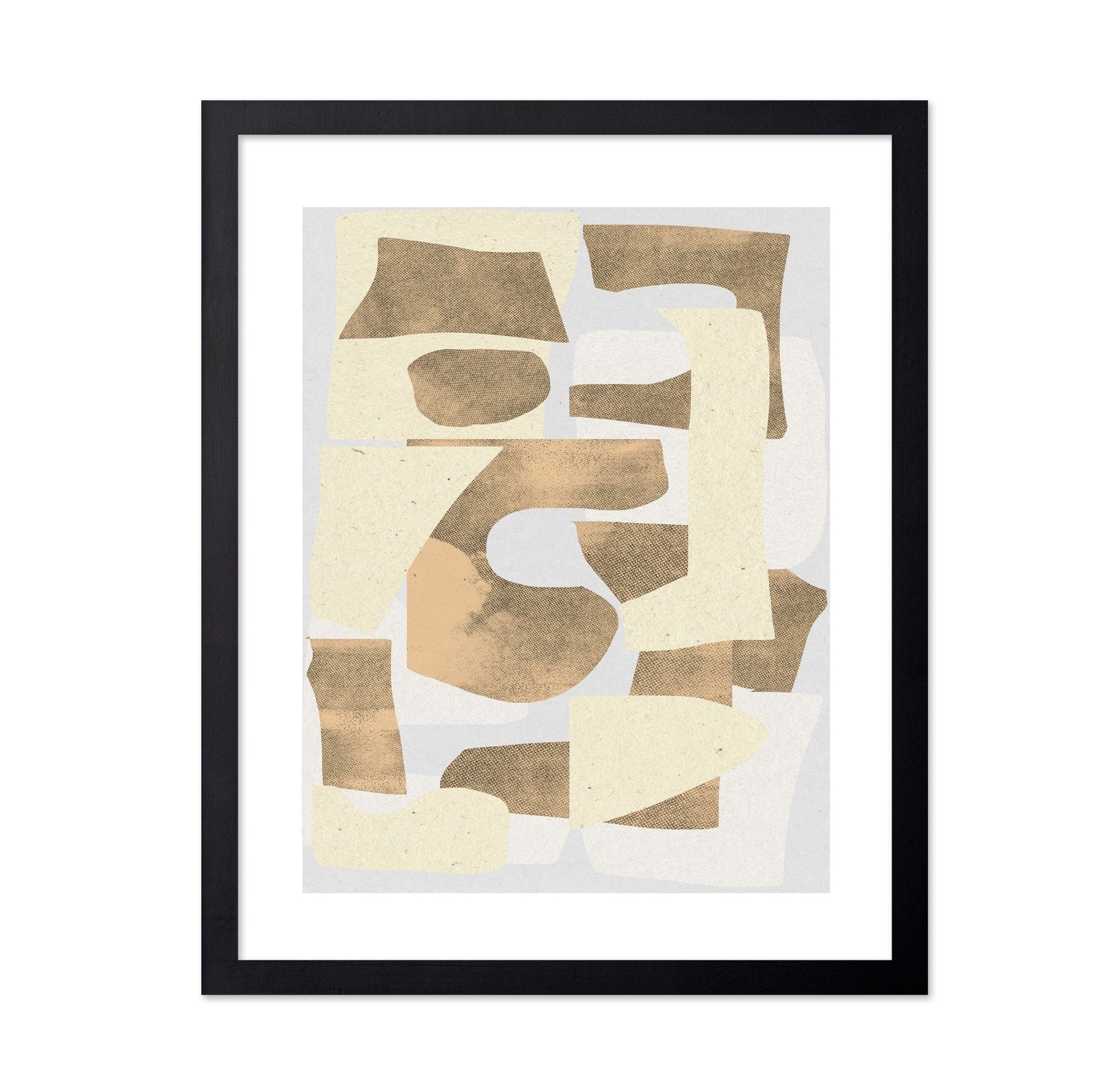 Neutral Patchwork Shapes