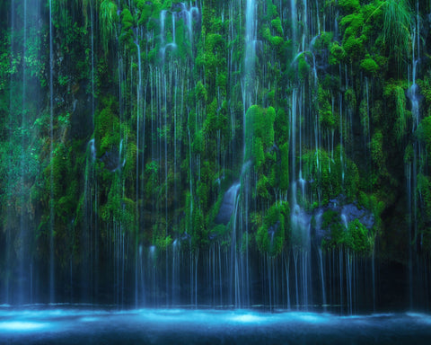 Lush Waterfall Veil