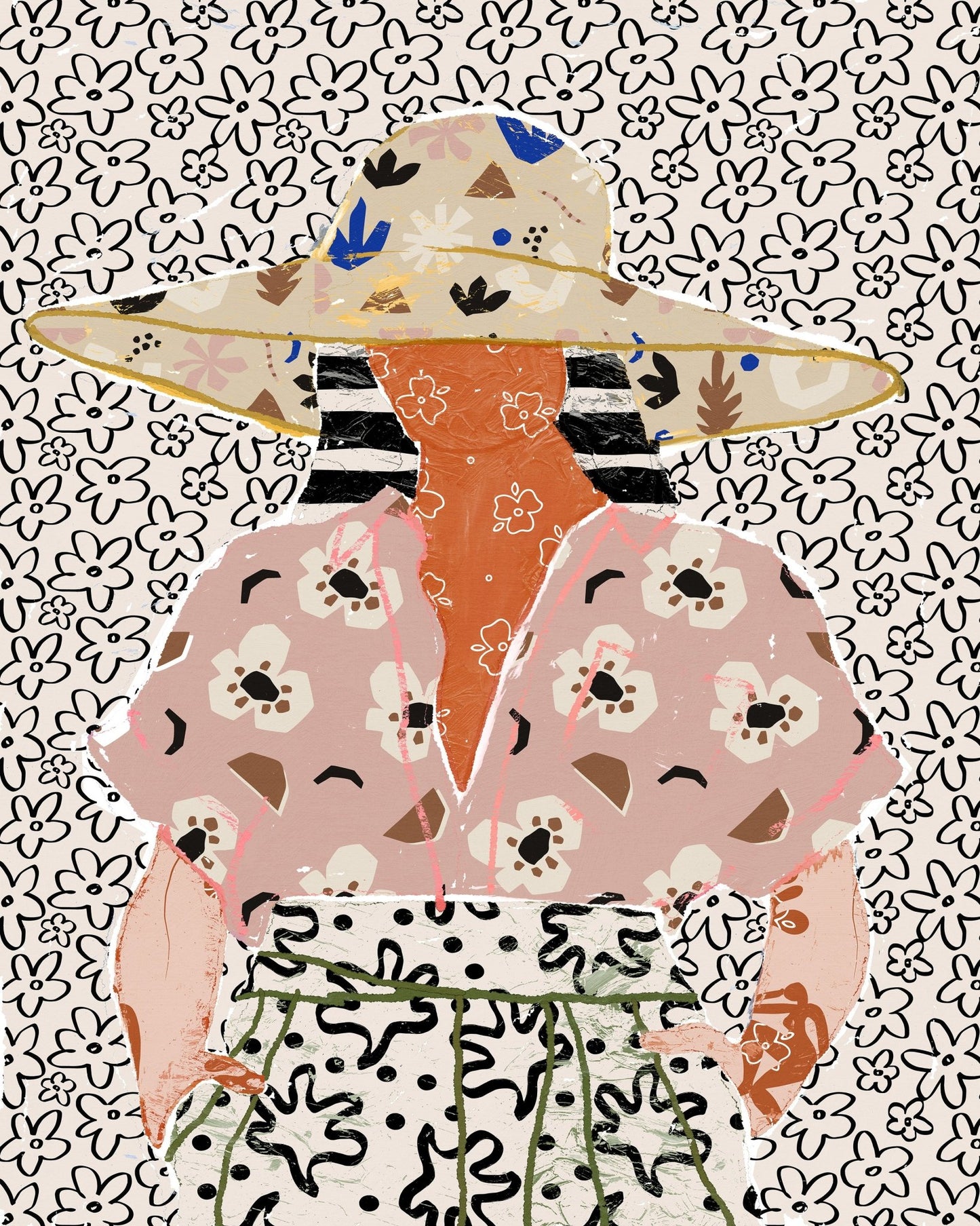 Floral Outfit Woman