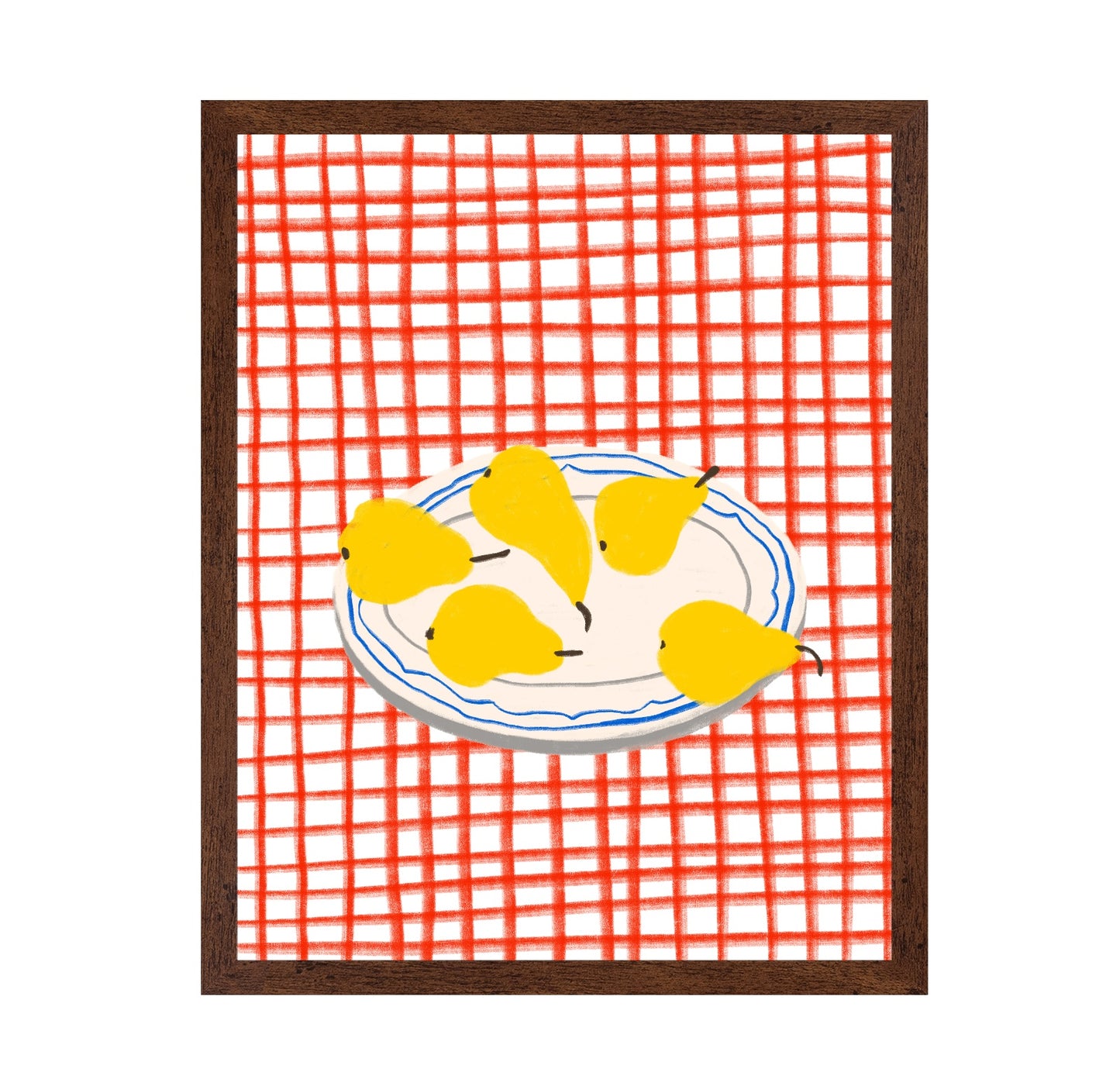 Pear Plate Still Life