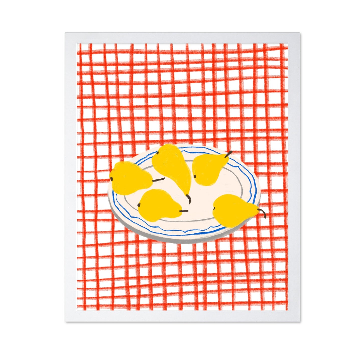 Pear Plate Still Life