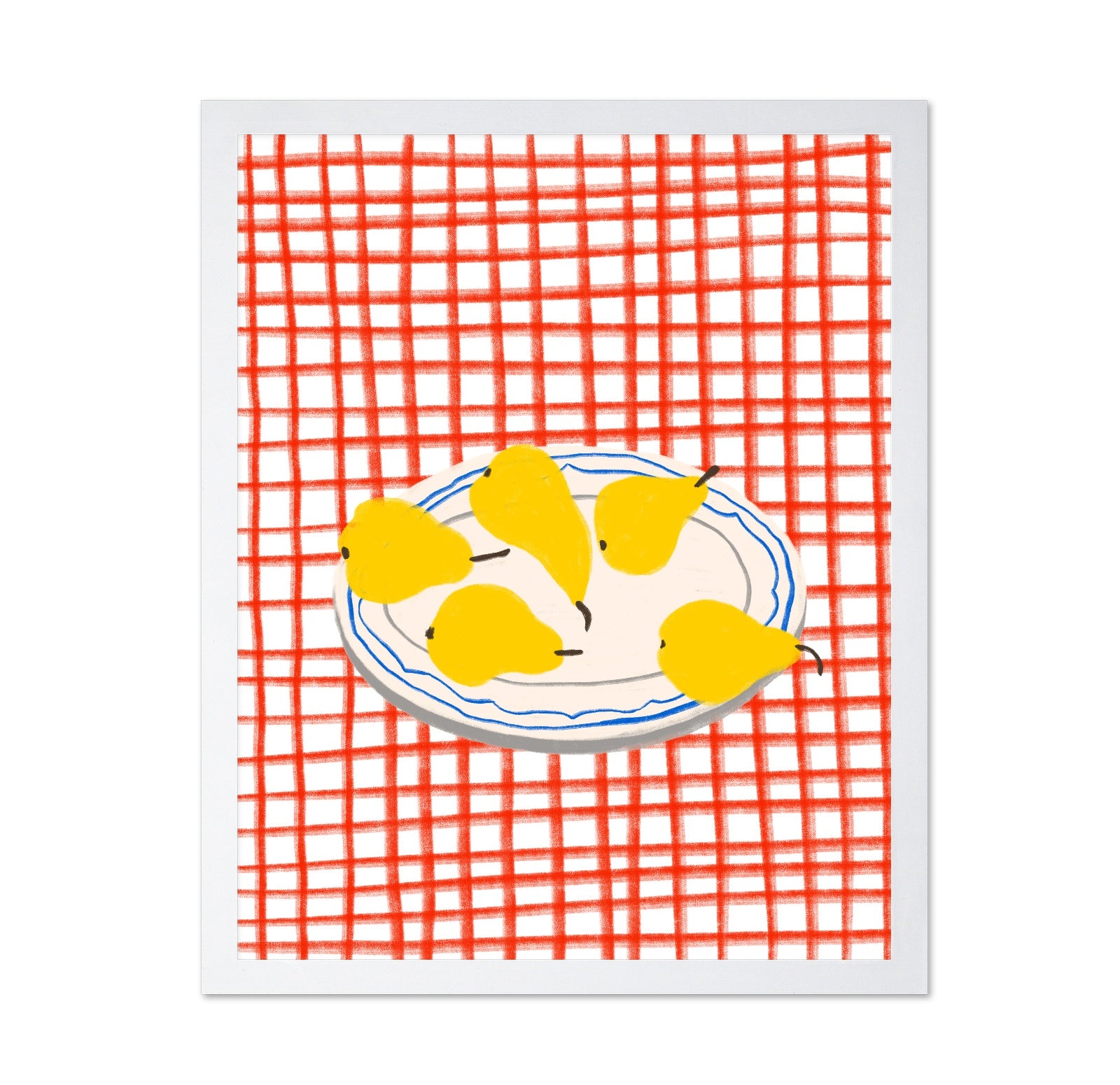 Pear Plate Still Life
