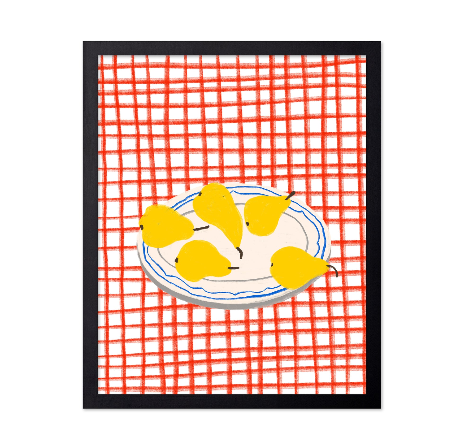 Pear Plate Still Life