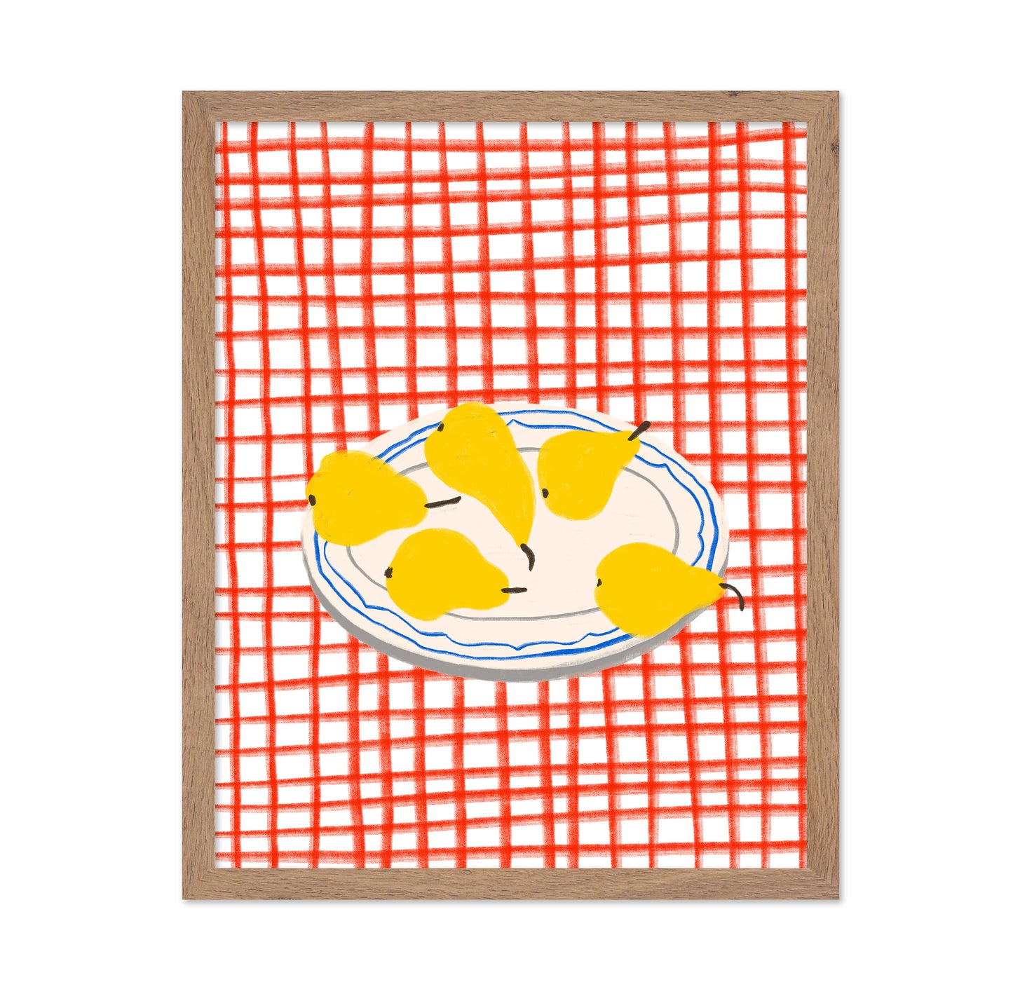 Pear Plate Still Life