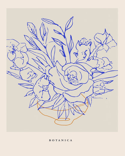 Botanical Line Bouquet No1