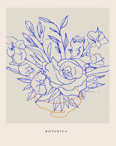 Botanical Line Bouquet No1