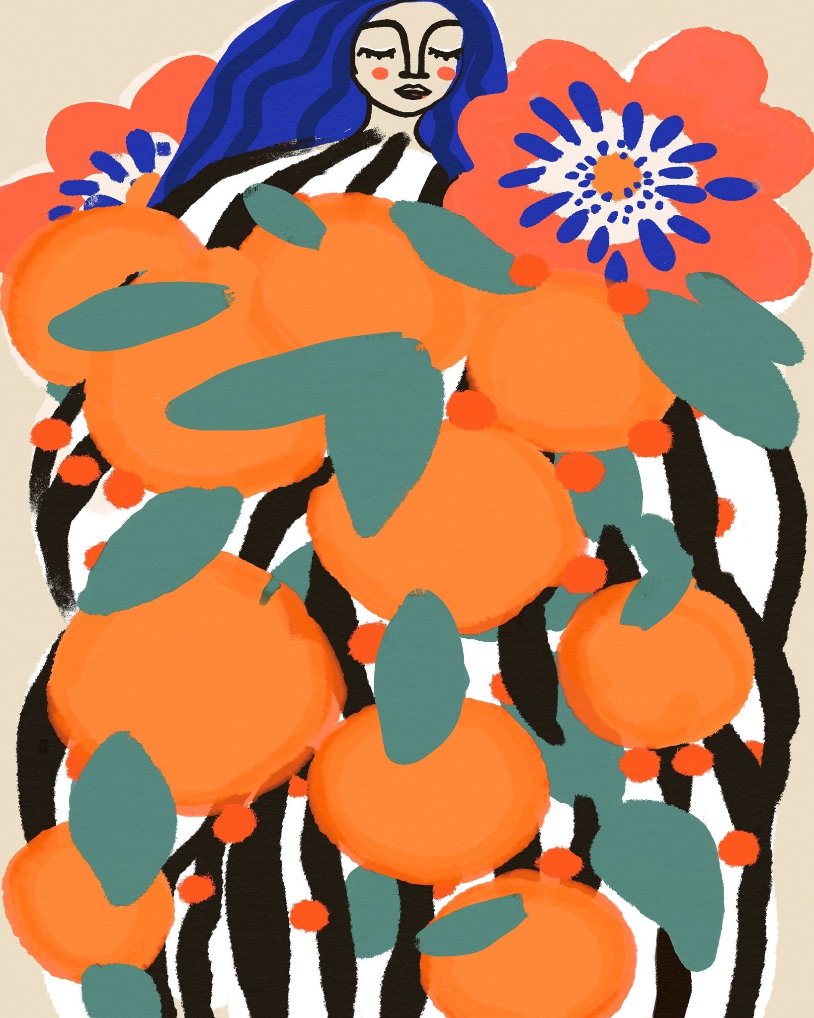 Woman With Oranges