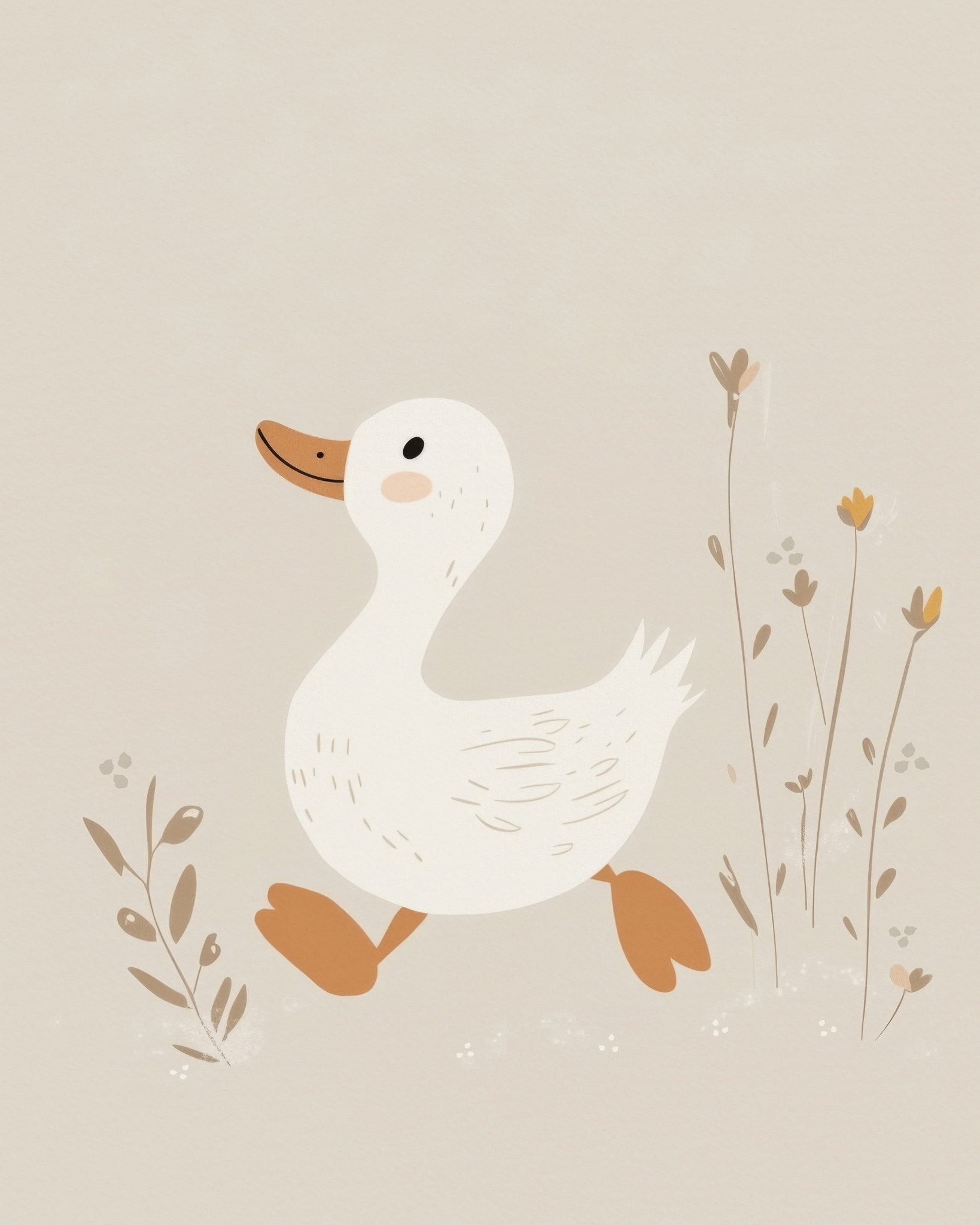 Cute Walking Duck
