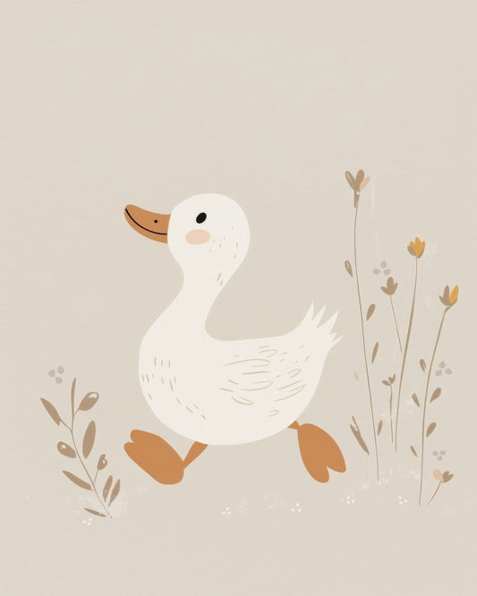 Cute Walking Duck