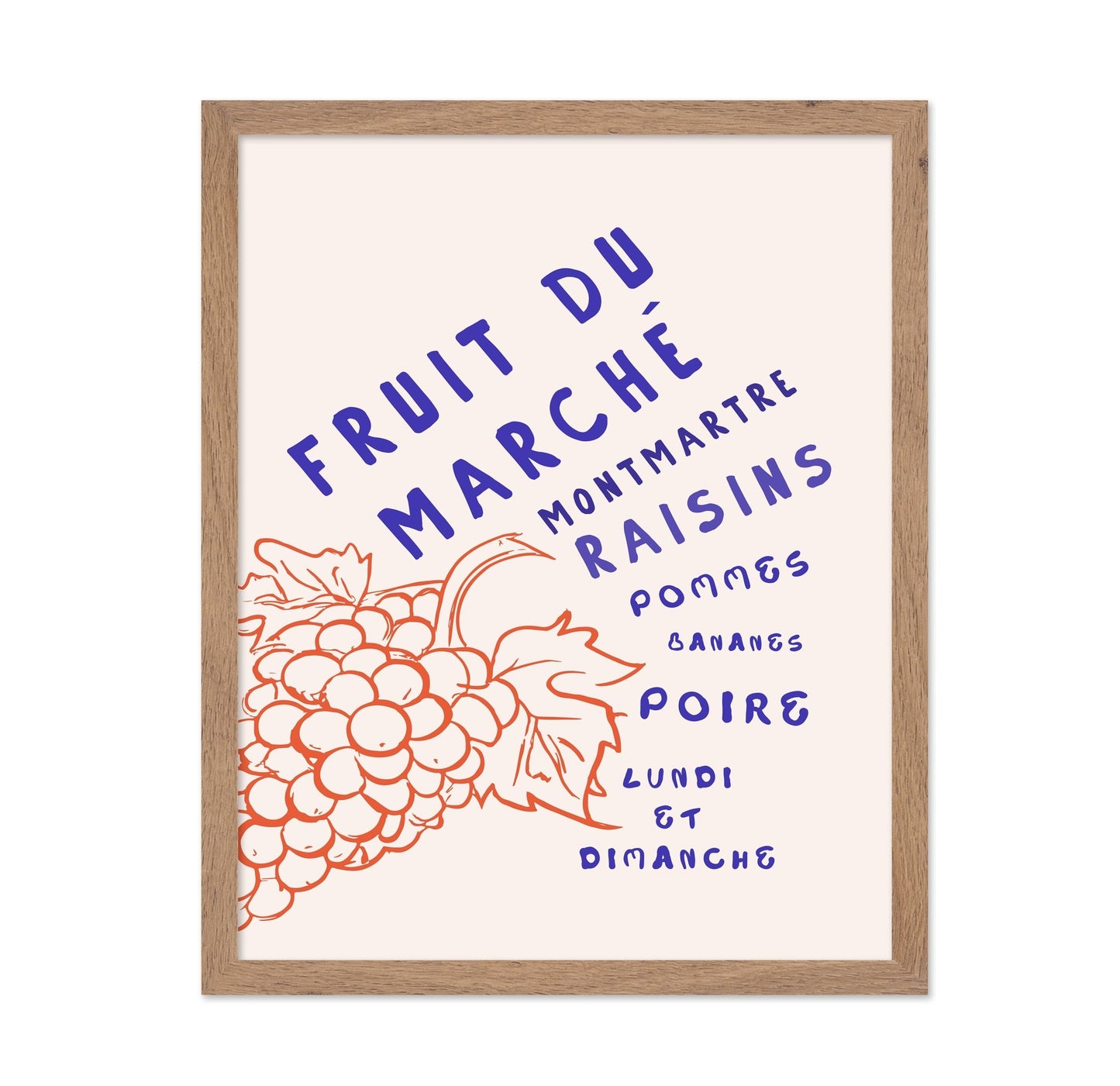 Vintage Fruit Market Poster