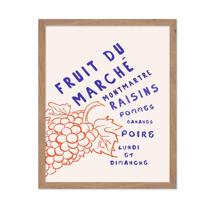 Vintage Fruit Market Poster