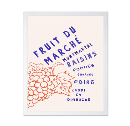 Vintage Fruit Market Poster