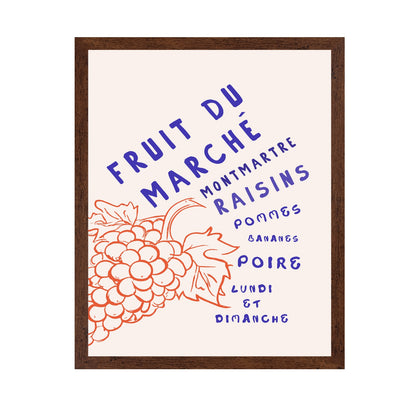 Vintage Fruit Market Poster