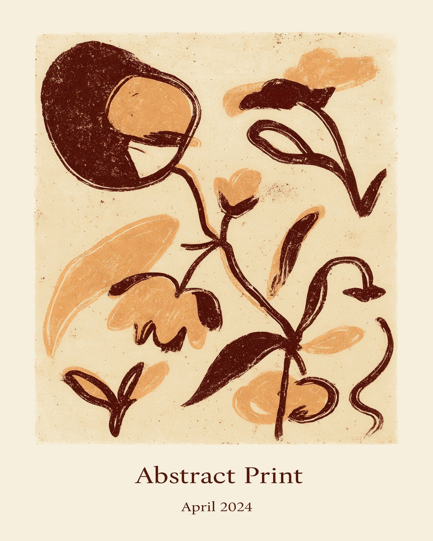 Rustic Floral Sketch No2