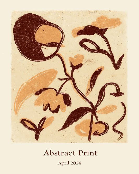 Rustic Floral Sketch No2