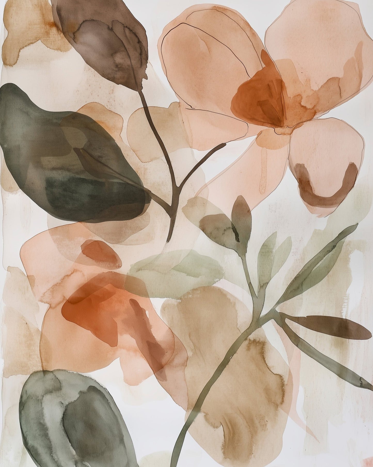 Earth Tone Floral