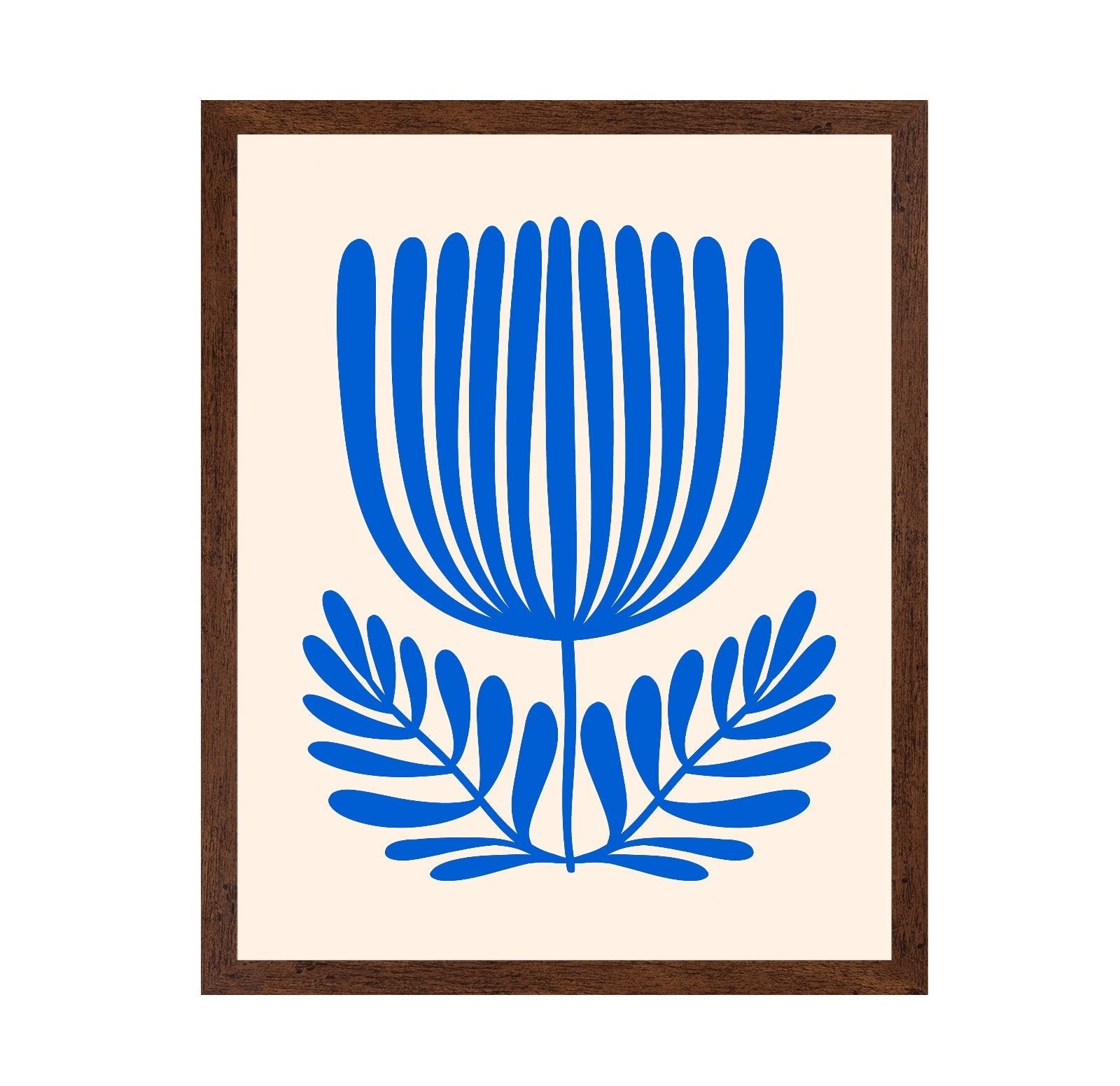 Blue Botanical Bloom No1