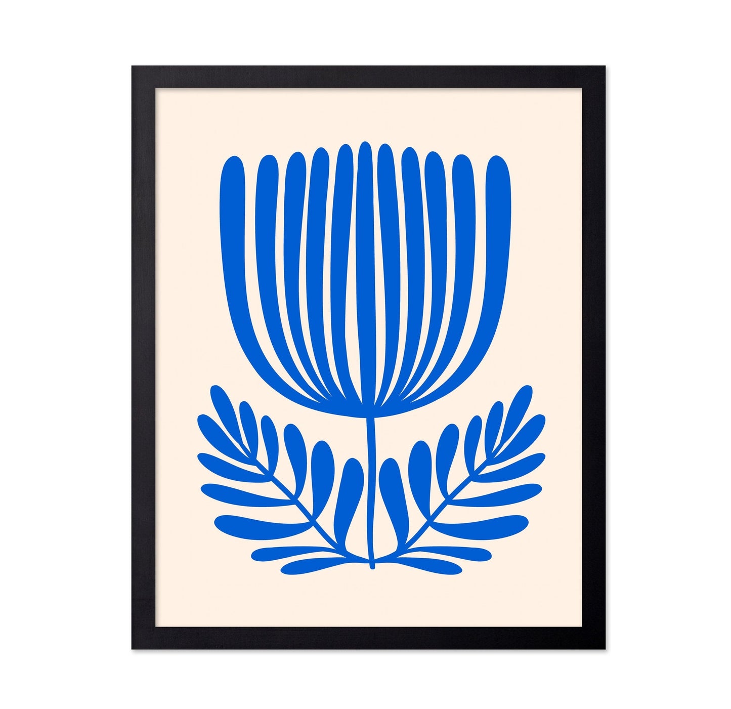 Blue Botanical Bloom No1