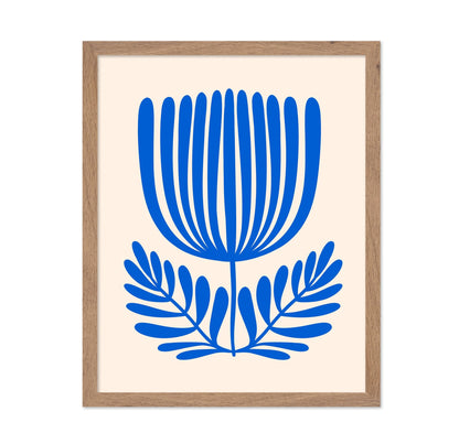 Blue Botanical Bloom No1
