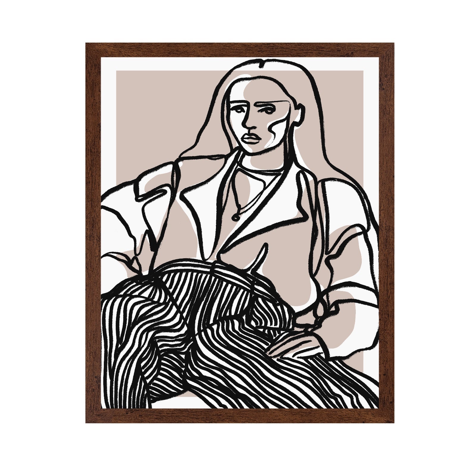 Neutral Woman Line Art