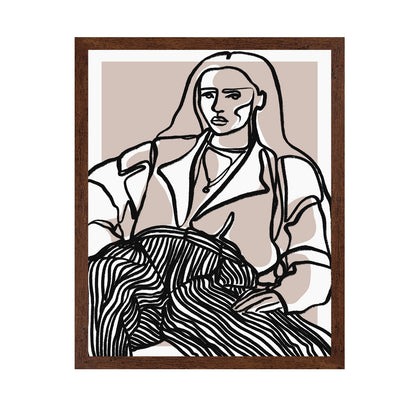 Neutral Woman Line Art