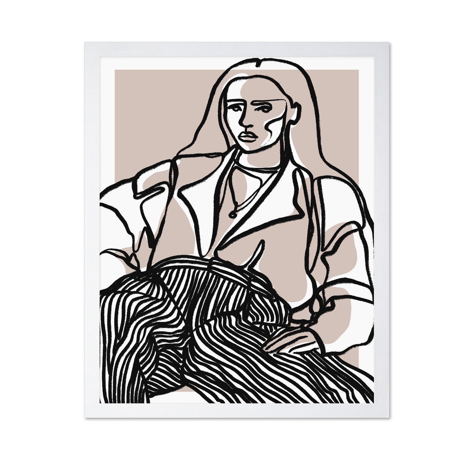 Neutral Woman Line Art