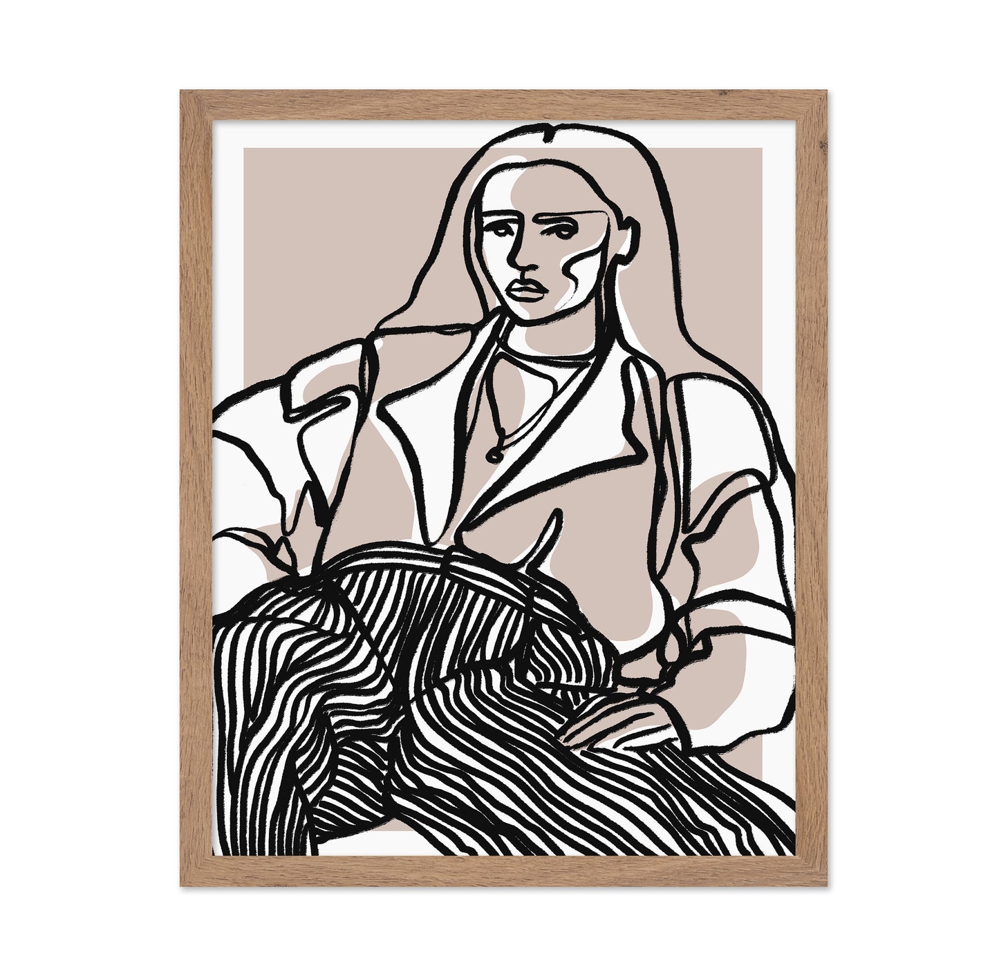 Neutral Woman Line Art