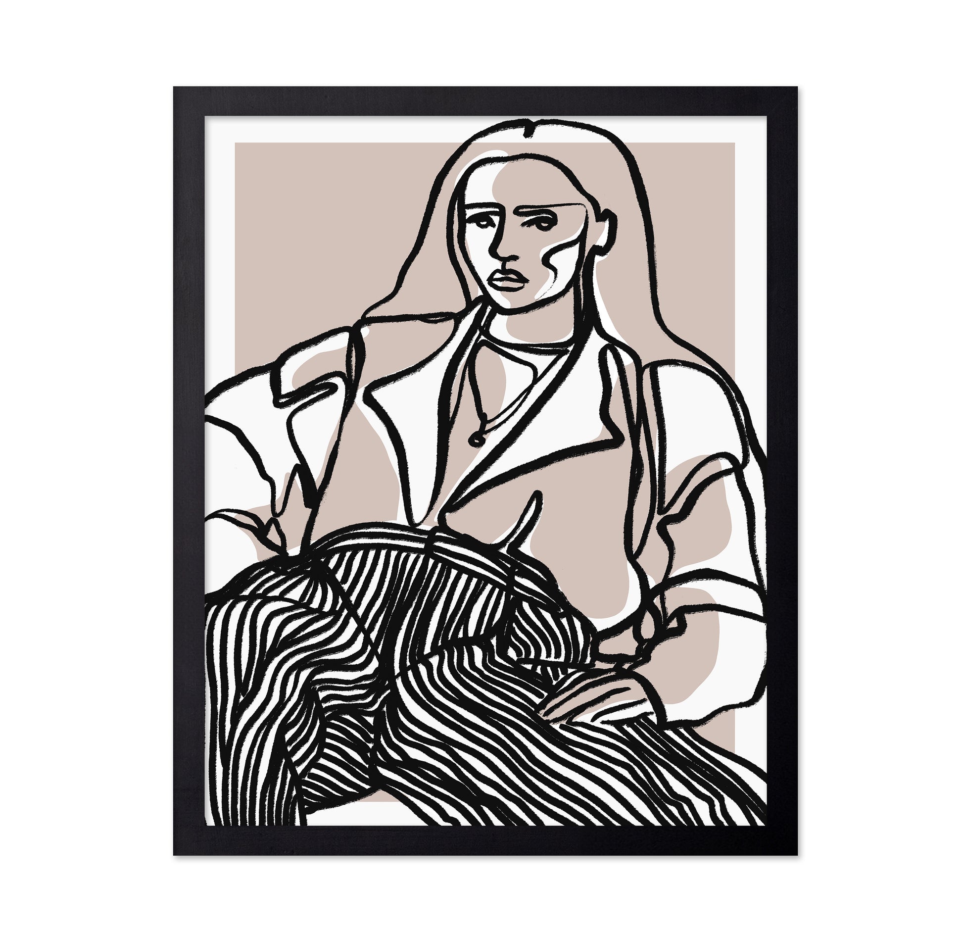 Neutral Woman Line Art