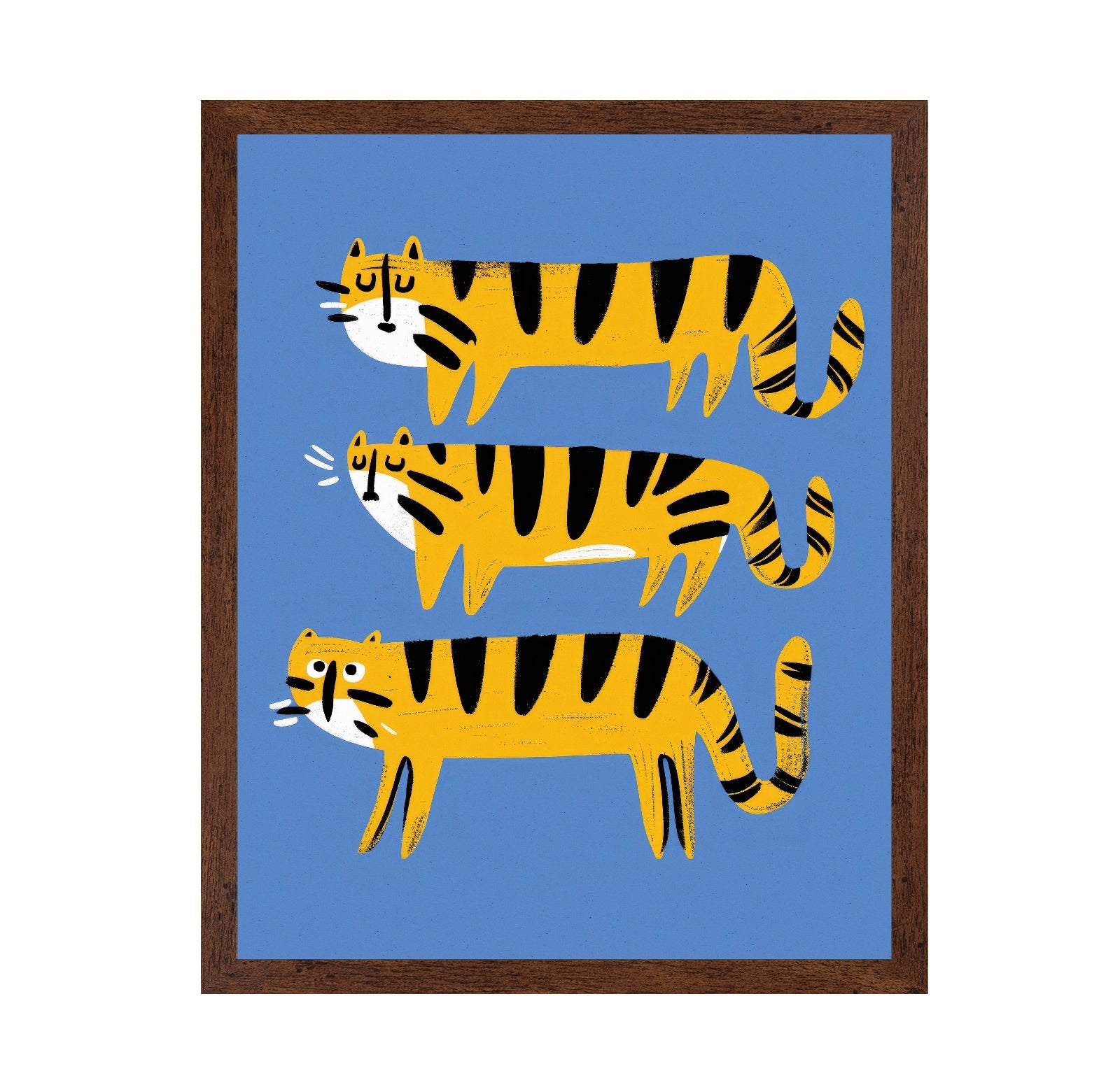 Playful Tiger Trio