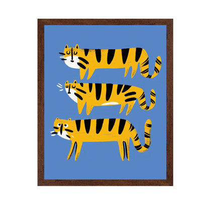 Playful Tiger Trio