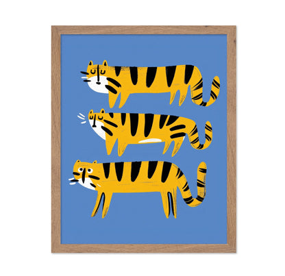 Playful Tiger Trio