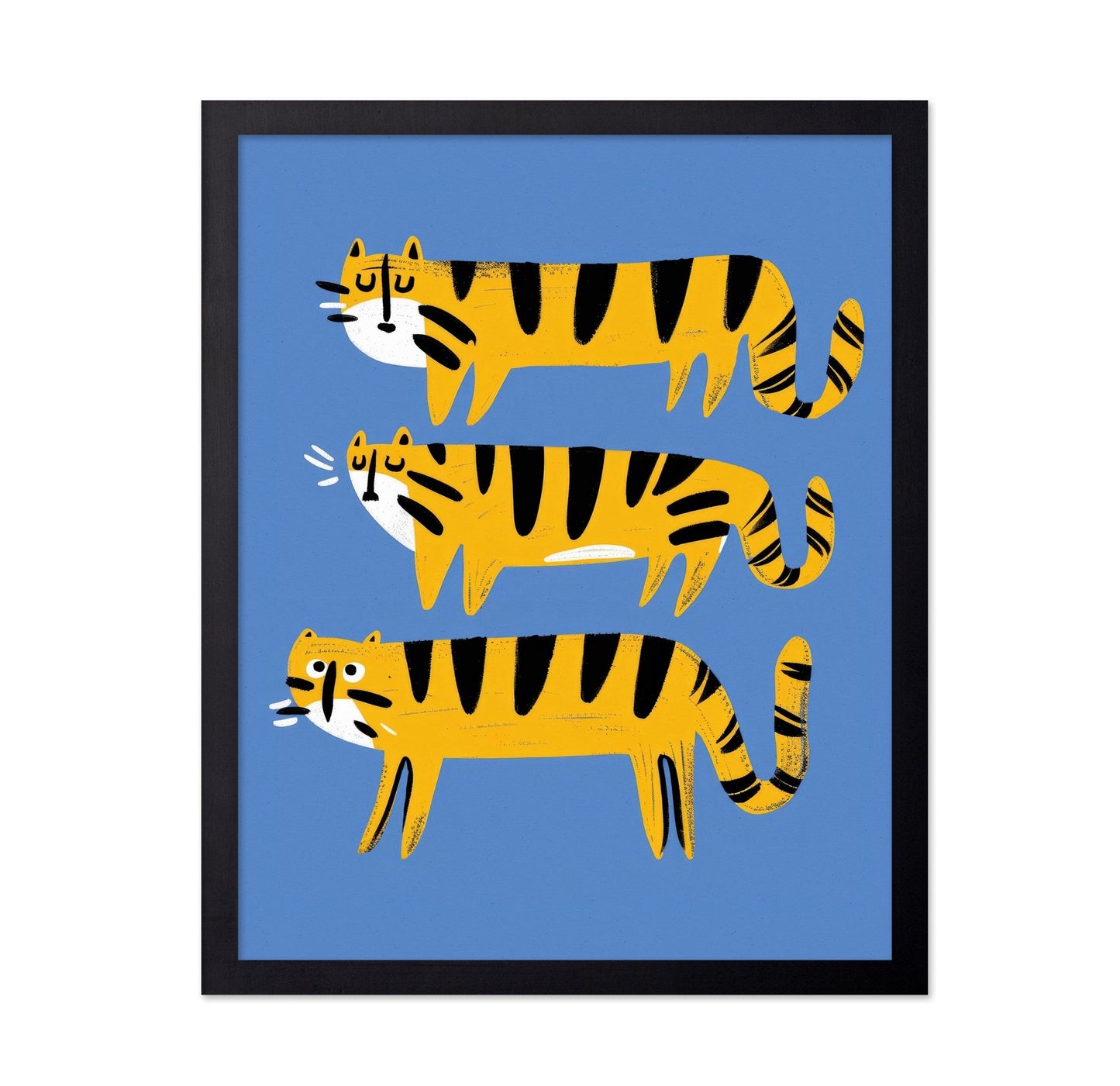Playful Tiger Trio
