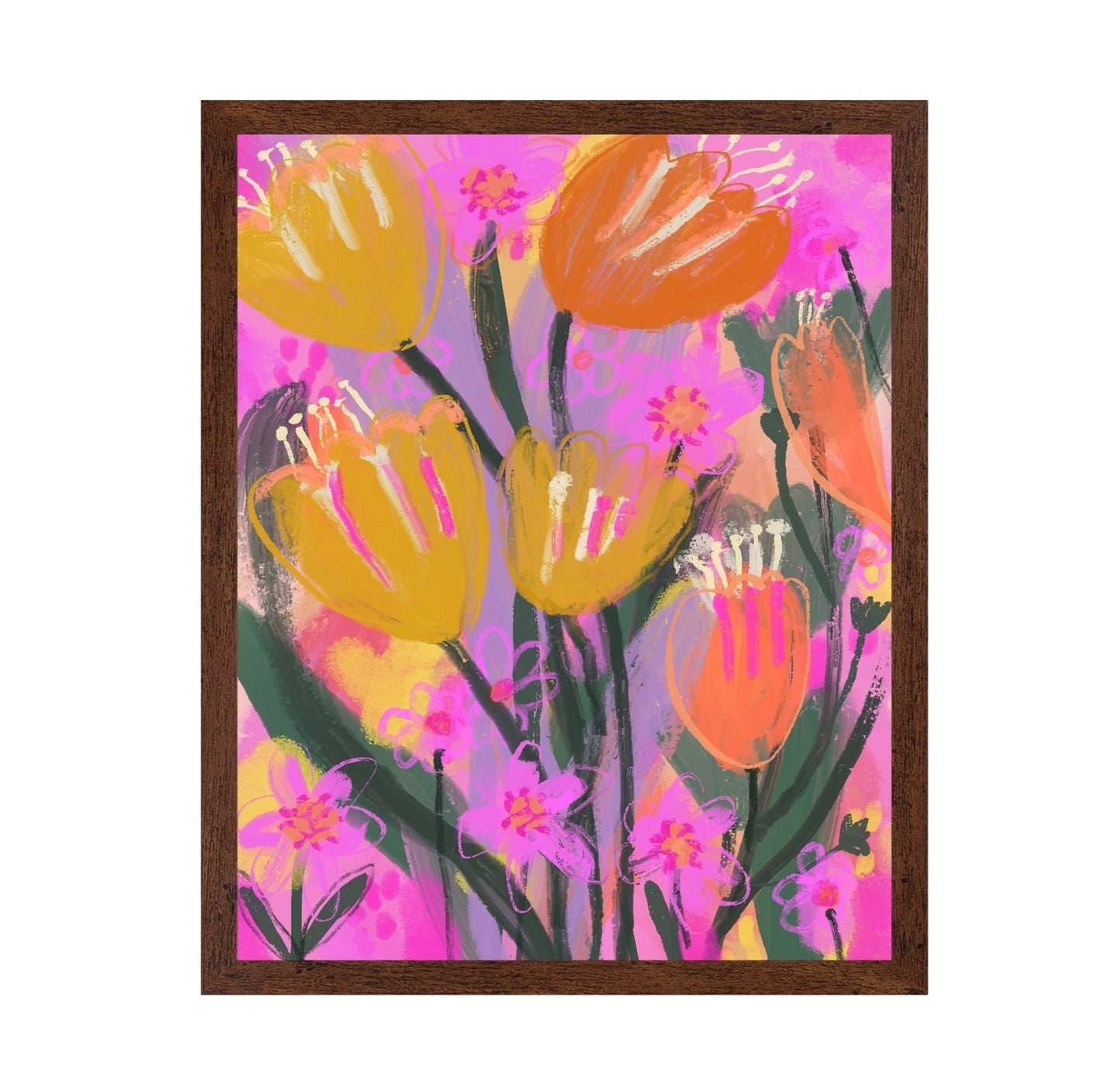 Vibrant Floral Garden No1