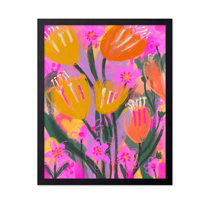 Vibrant Floral Garden No1