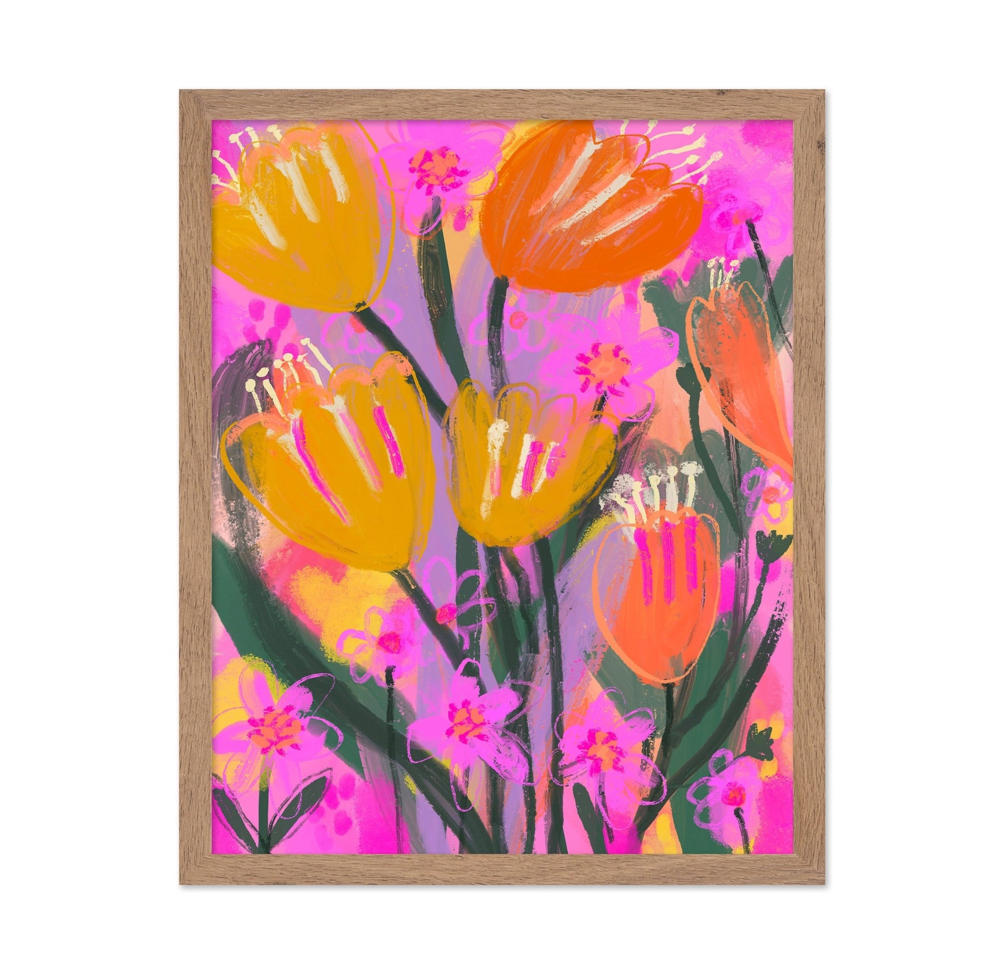 Vibrant Floral Garden No1