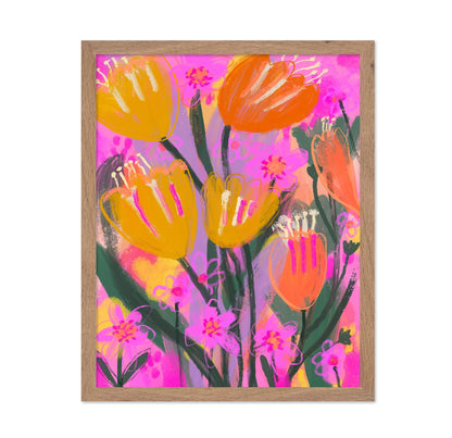 Vibrant Floral Garden No1