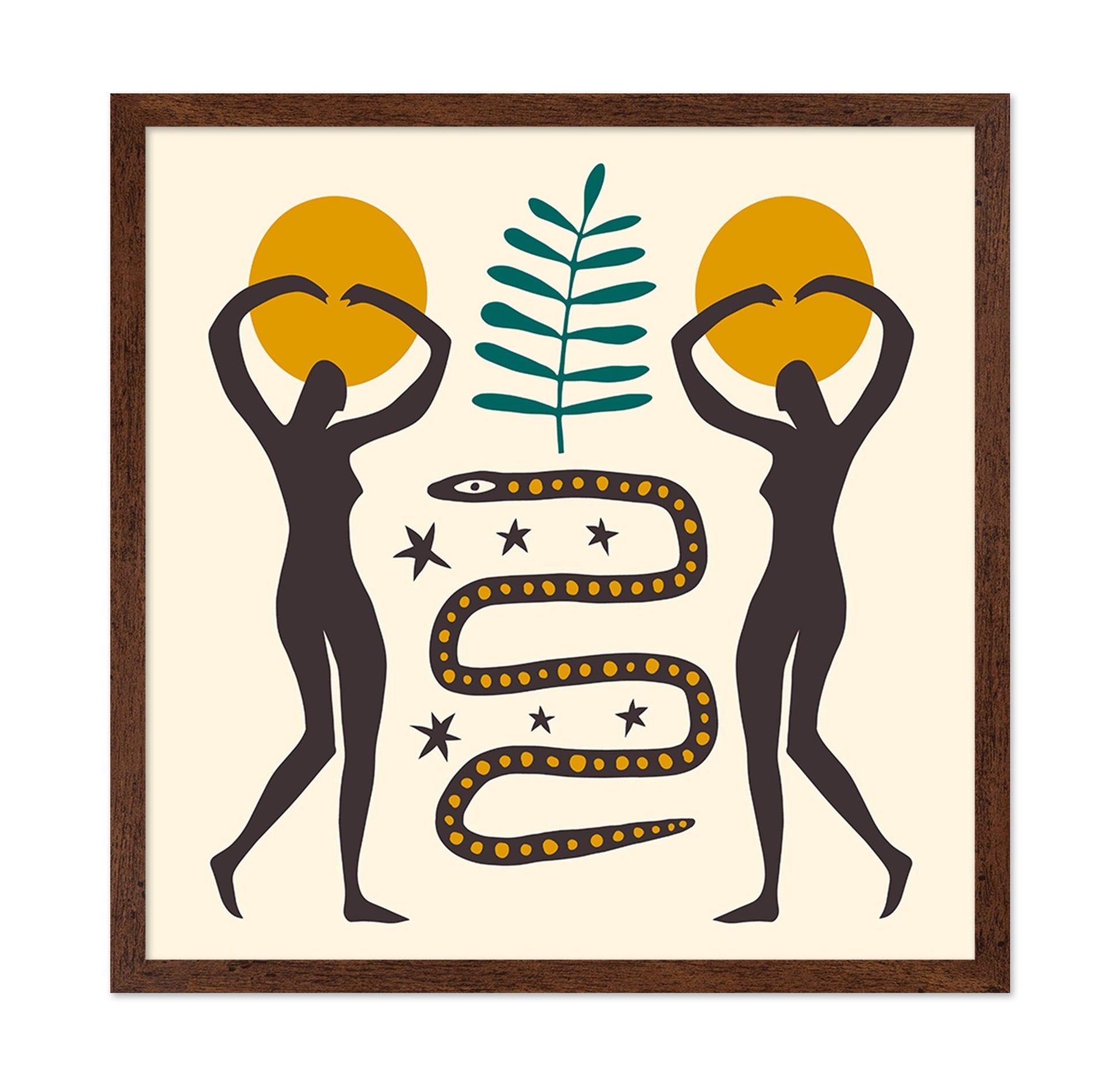 Tribal Sun Snake Art
