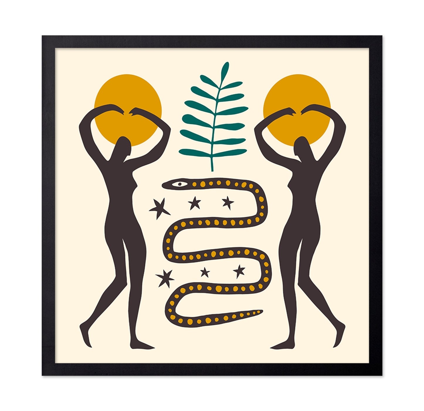 Tribal Sun Snake Art