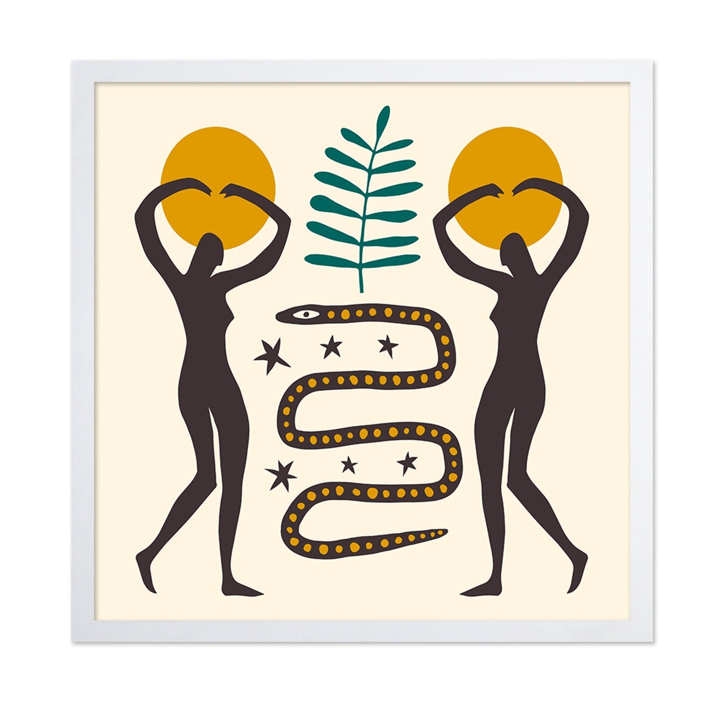Tribal Sun Snake Art