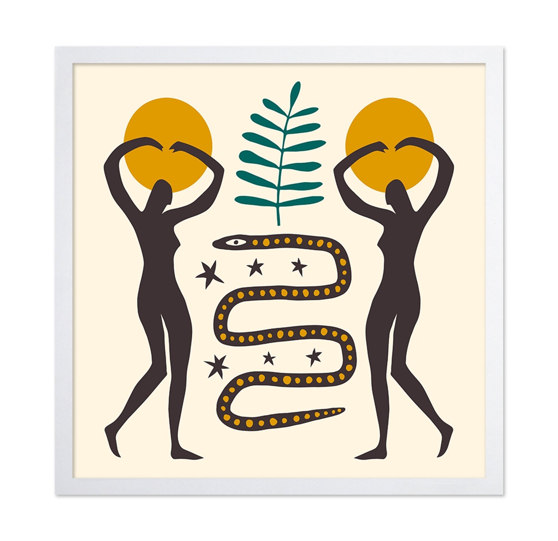 Tribal Sun Snake Art
