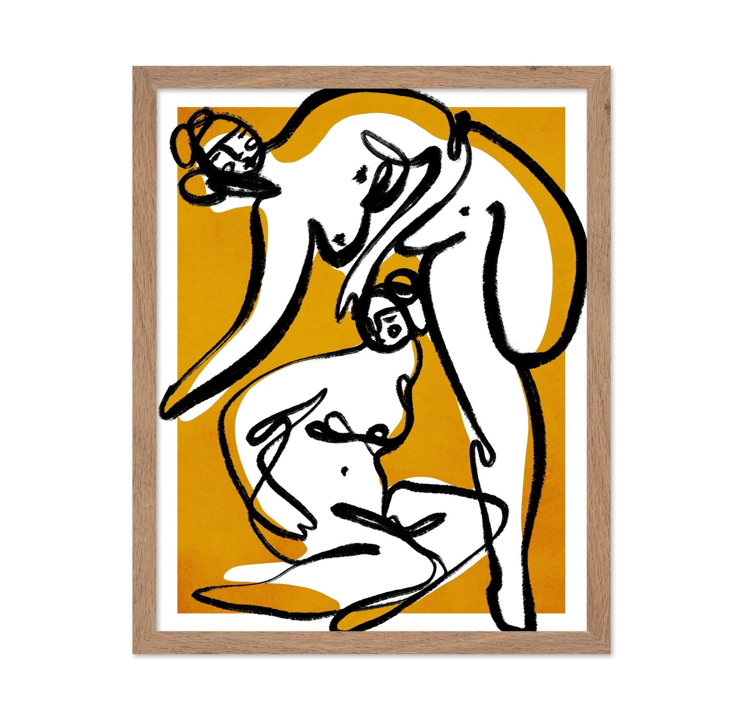 Abstract Couple Line Art