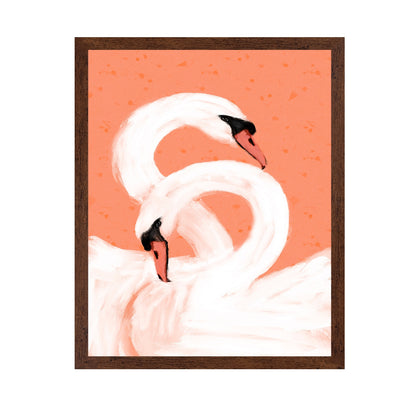 Swan Love Pair