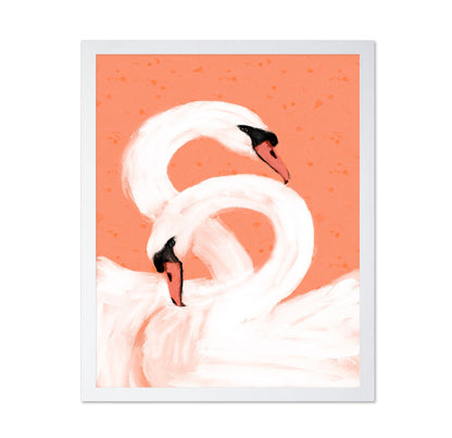Swan Love Pair