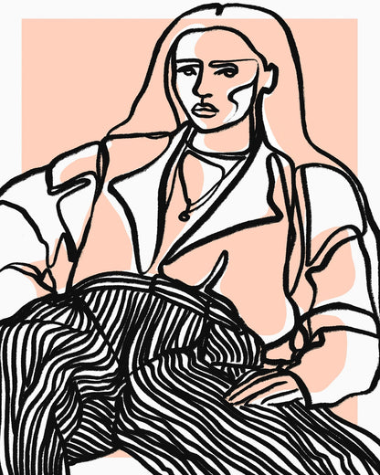 Modern Woman Sketch