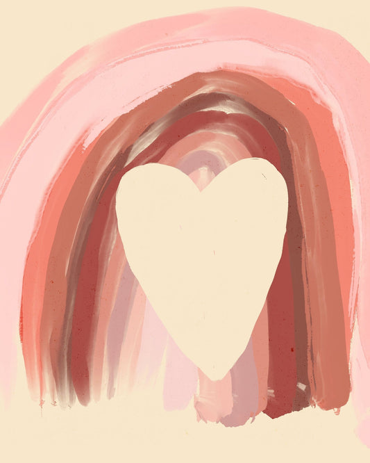 Rainbow Heart Love