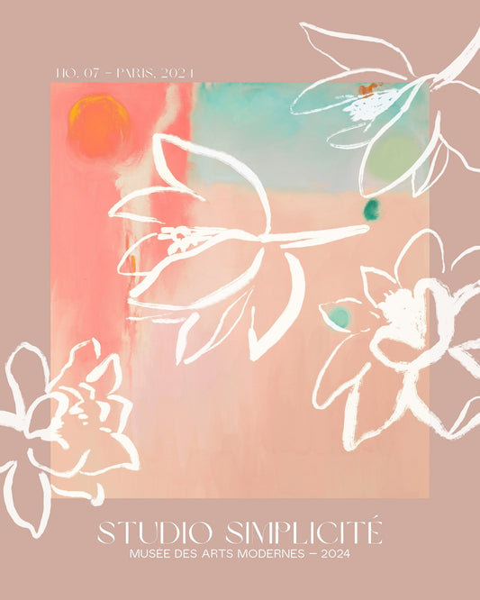Soft Floral Sunset