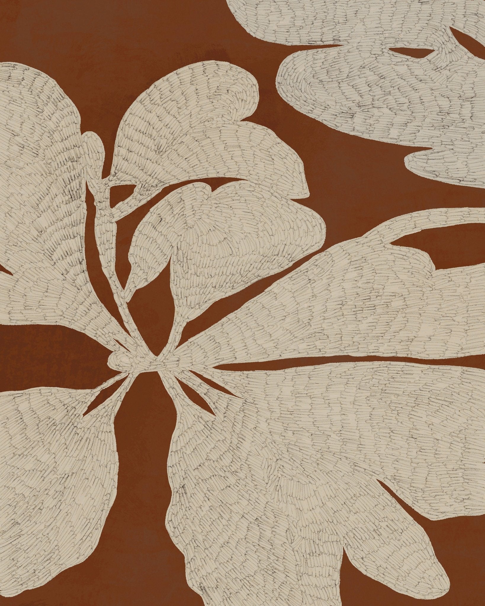 Textured Leaf Pattern