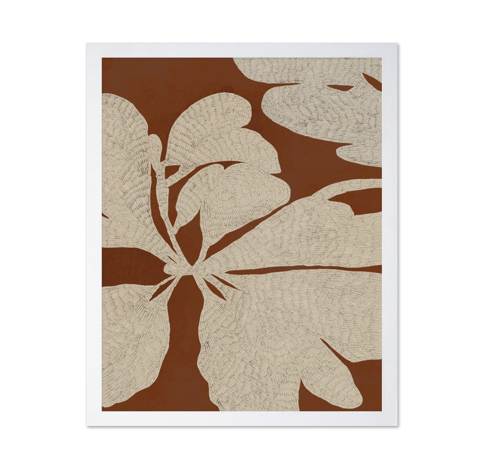 Textured Leaf Pattern