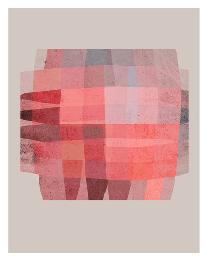 Red Geometric Layers
