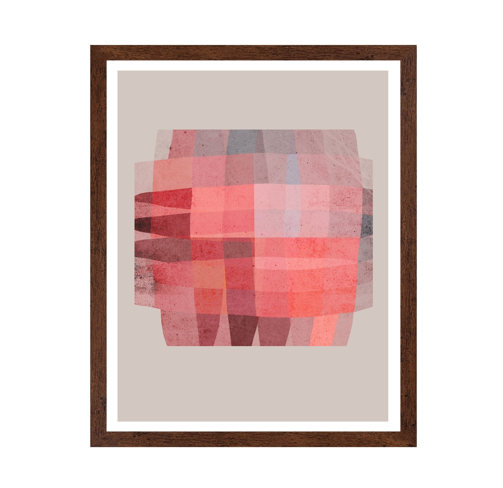 Red Geometric Layers